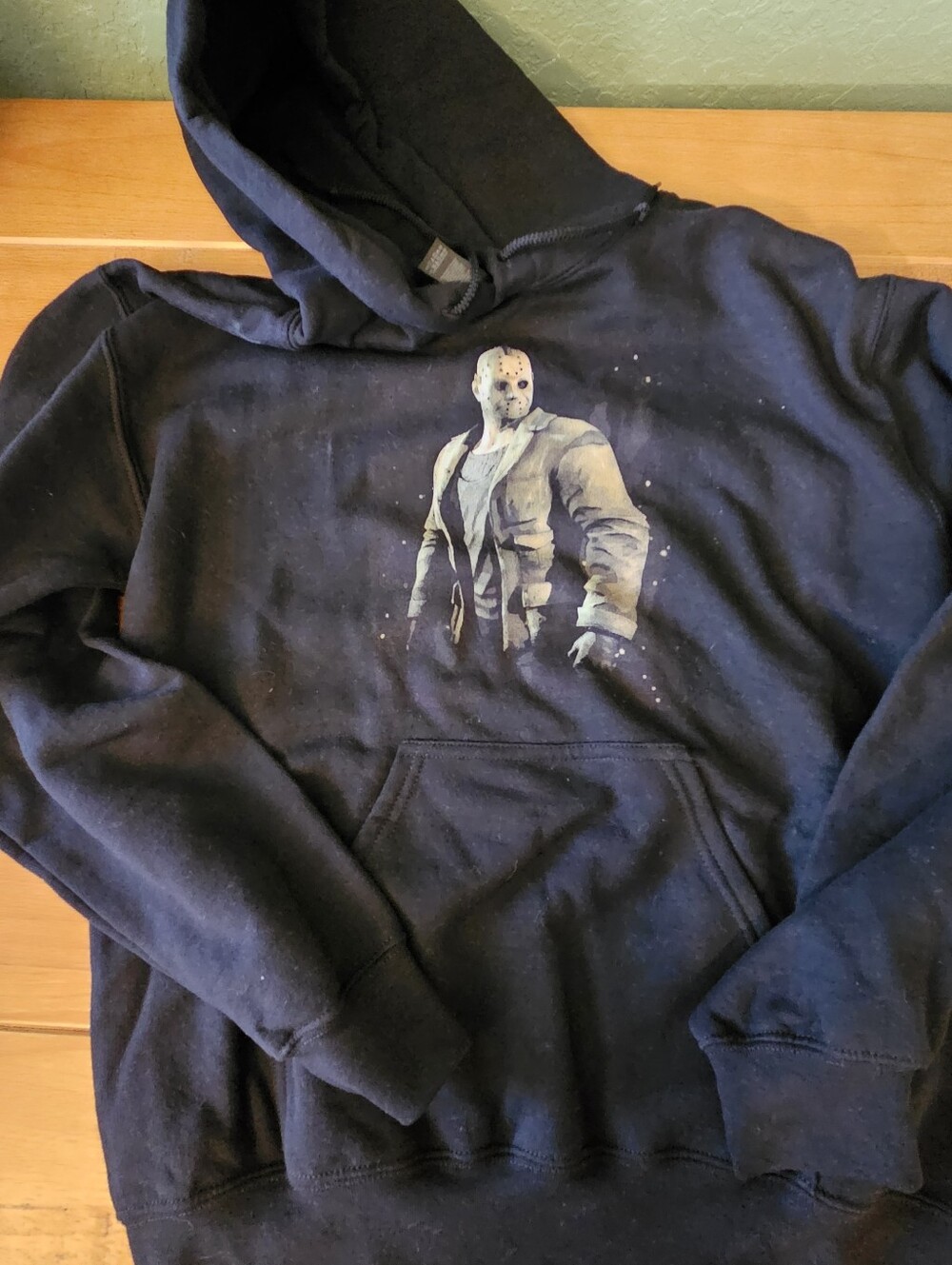 Friday the 13th Jason Voorhees Graphic Hoodie Horror Movie Merch Small